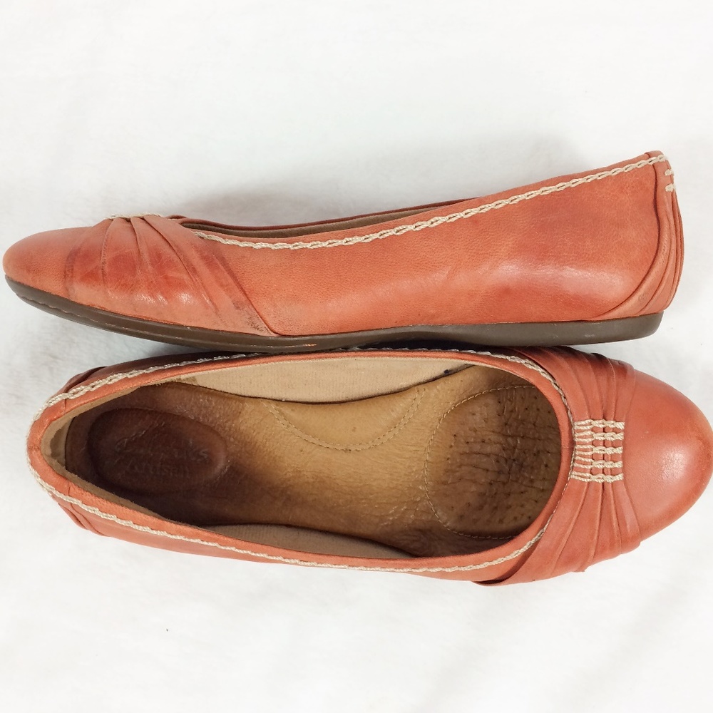 Clarks Artisan Aldea Abode ballet flat coral 6.5M
